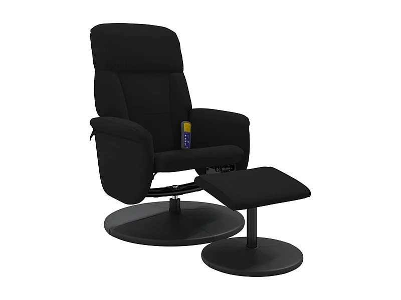 Fauteuil de relaxation TV noire 71 x 76.5 x 105.5 cm DEC026871
