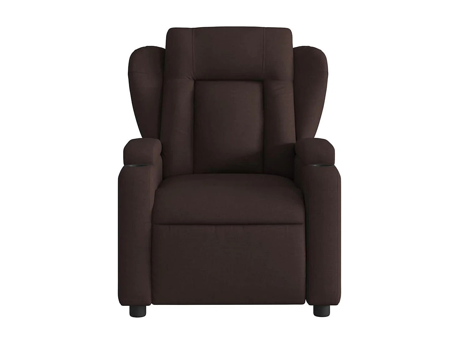 Fauteuil de relaxation TV tissu marron 77 x 94.5 x 100 cm DEC027192