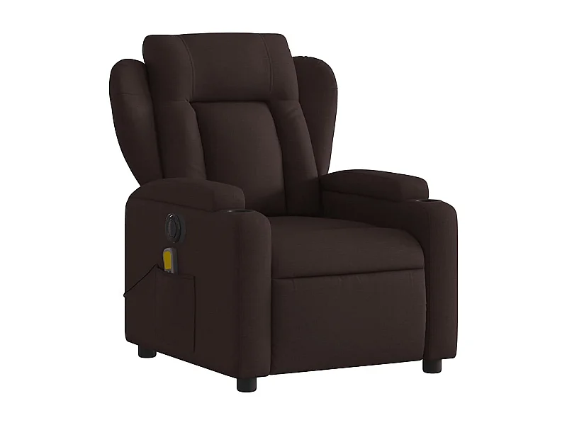 Fauteuil de relaxation TV tissu marron 77 x 94.5 x 100 cm DEC027192
