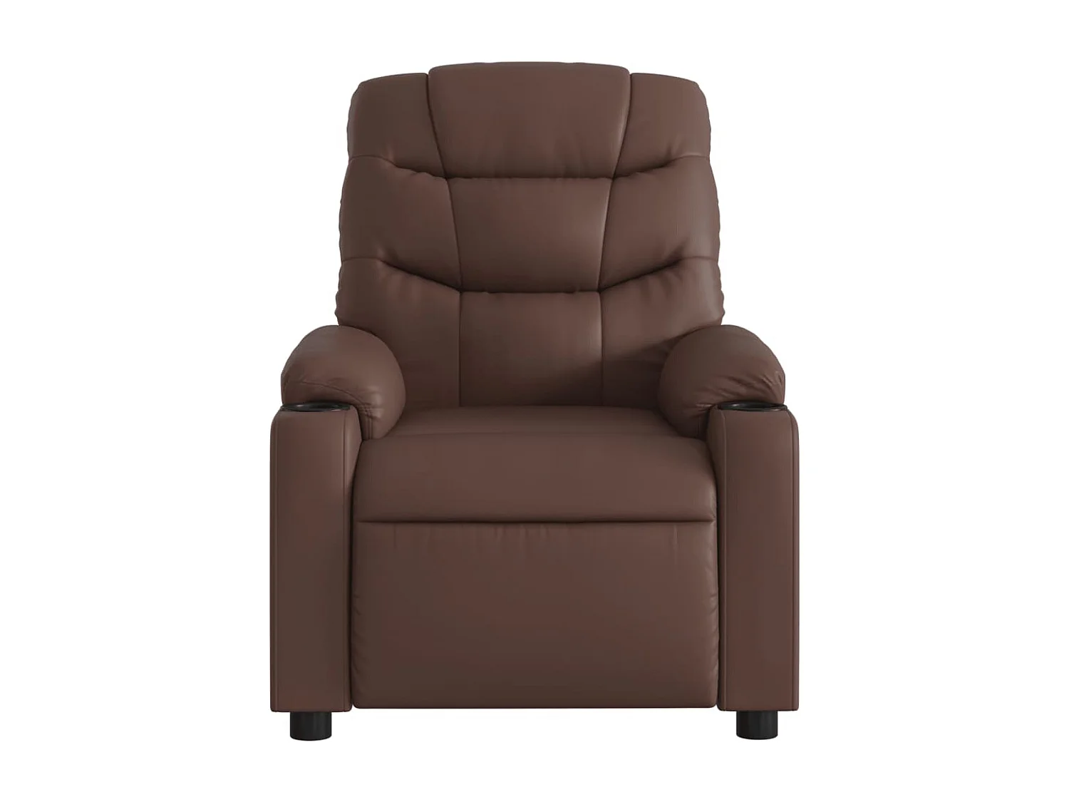 Fauteuil de relaxation TV PVC marron 75.5 x 93 x 99.5 cm DEC027202