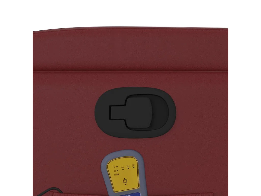 Fauteuil de relaxation TV PVC bordeaux 74 x 89 x 100 cm DEC027077