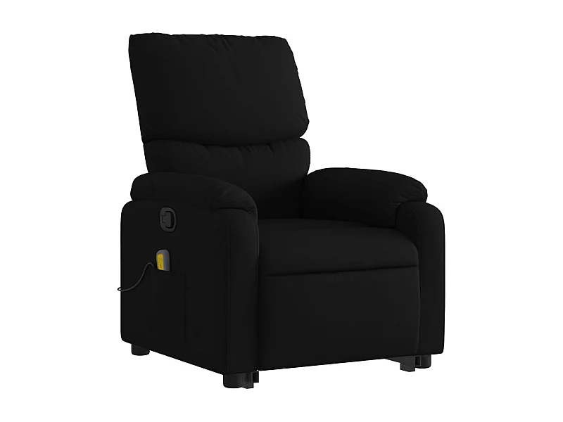 Fauteuil de relaxation TV tissu noire 75 x 99 x 99 cm DEC027049