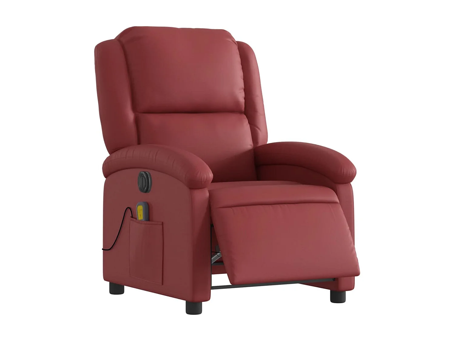 Fauteuil de relaxation TV PVC bordeaux 71 x 86.5 x 99.5 cm DEC027245