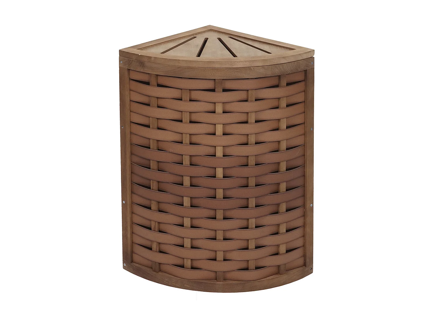 Panier à linge d'angle MCW-H87,  brun