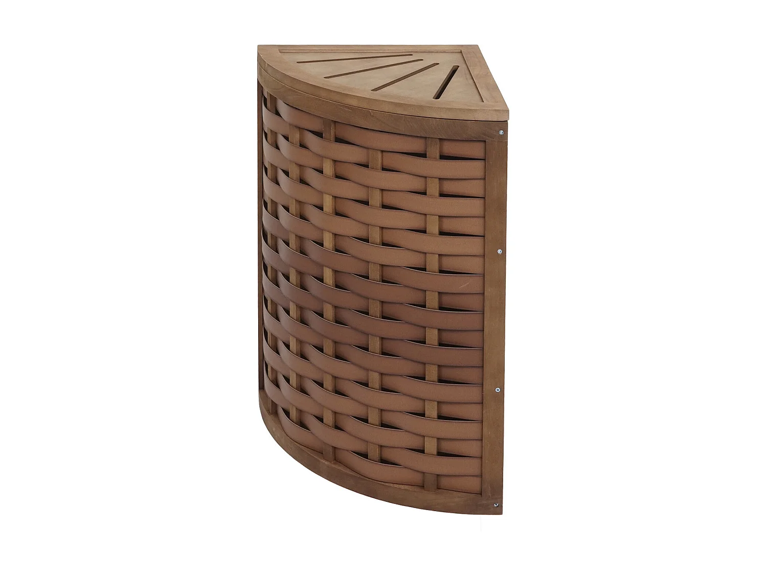 Panier à linge d'angle MCW-H87,  brun