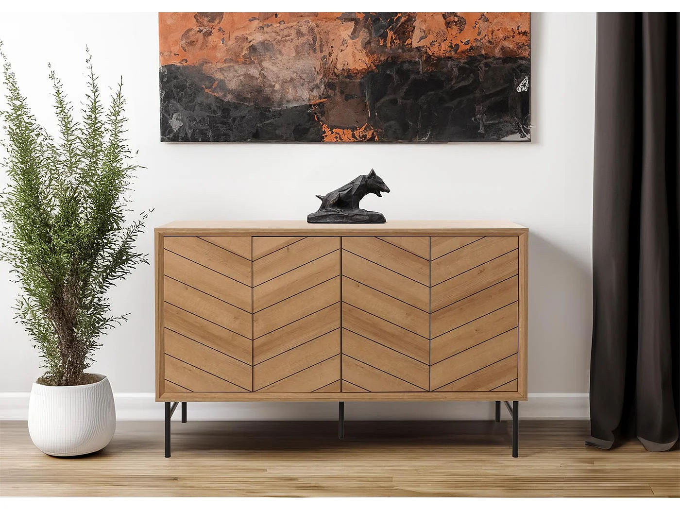 Kredens MCW-M50,  naturalny