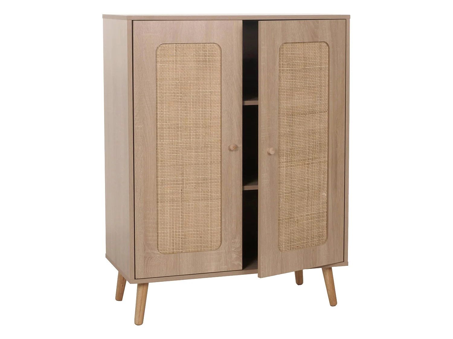 Highboard MCW-M38,  Oak Finish