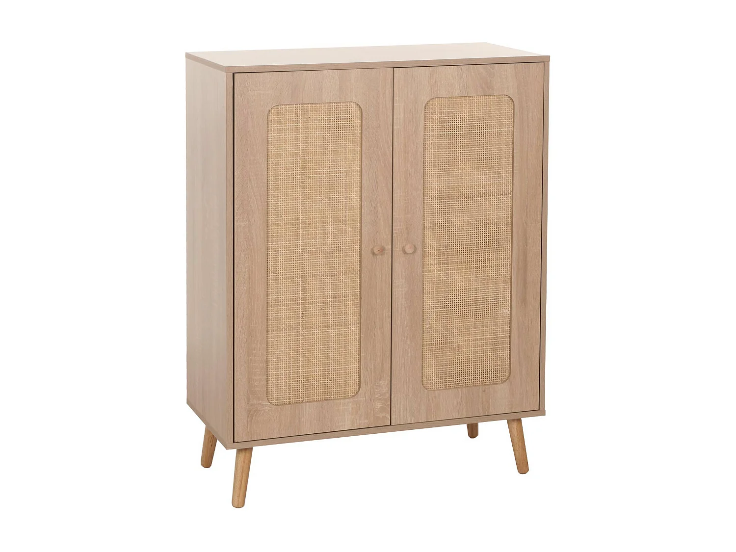 Highboard MCW-M38,  Oak Finish