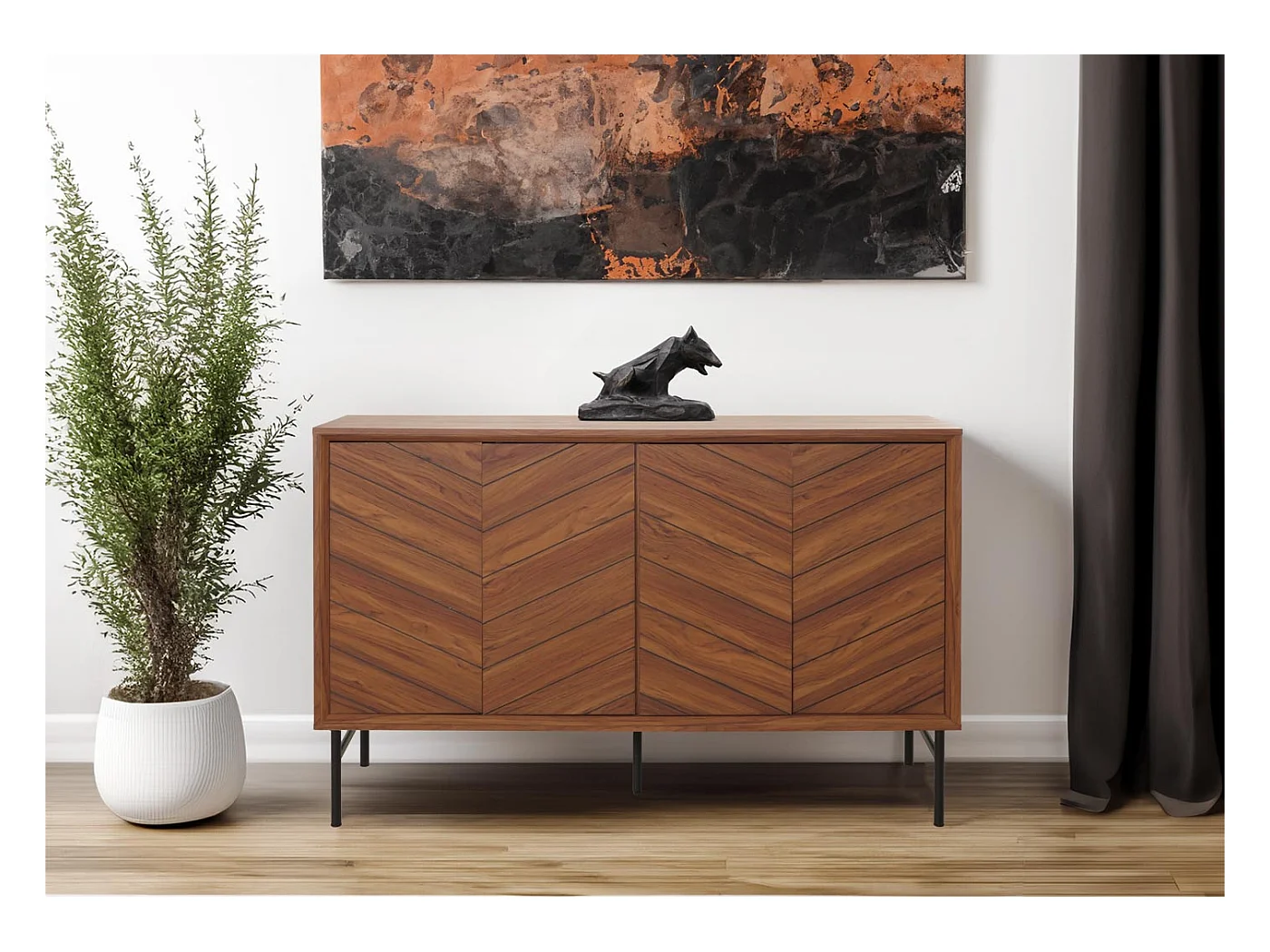 Kredens MCW-M50,  brązowy