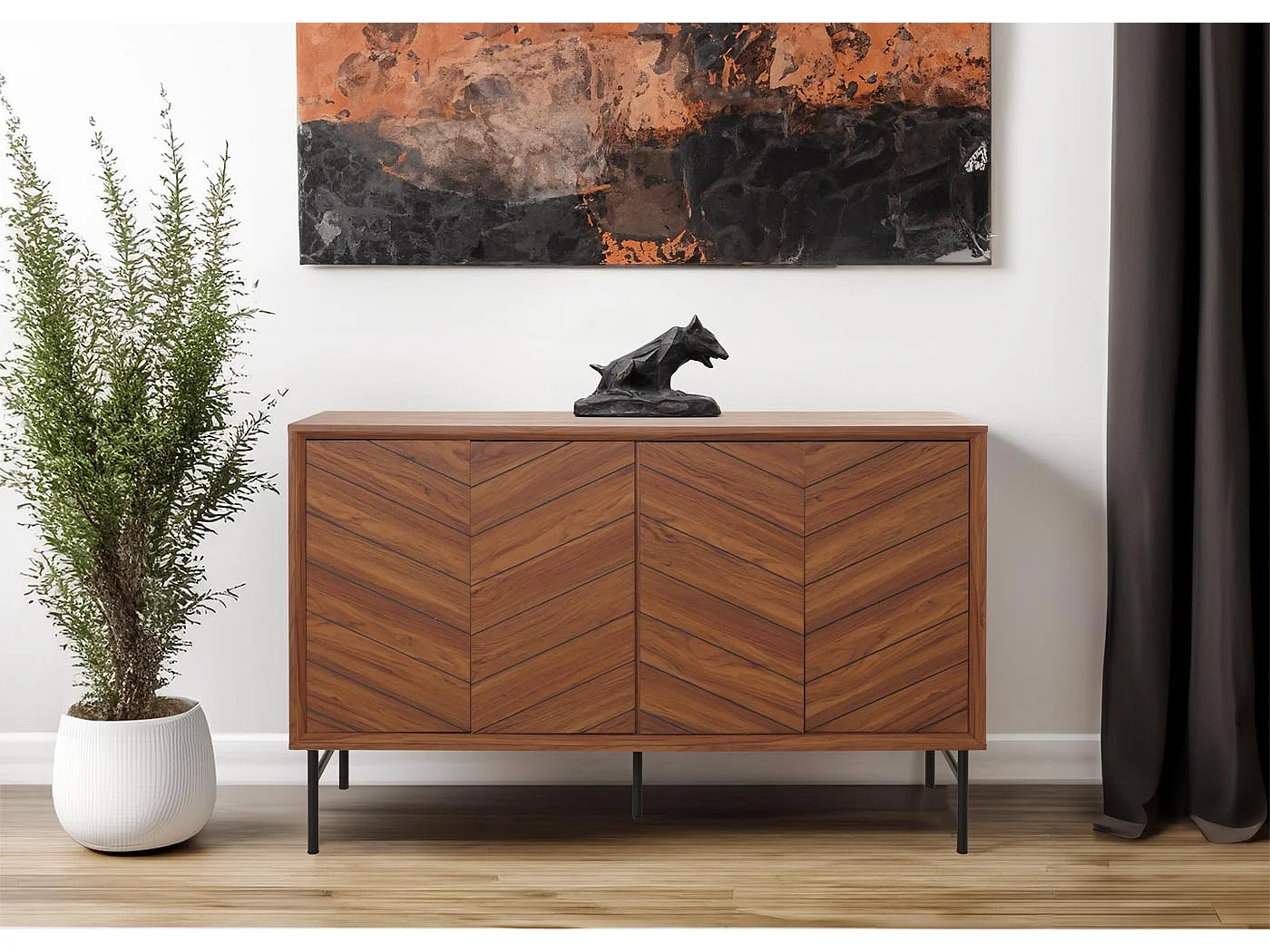 Kredens MCW-M50,  brązowy