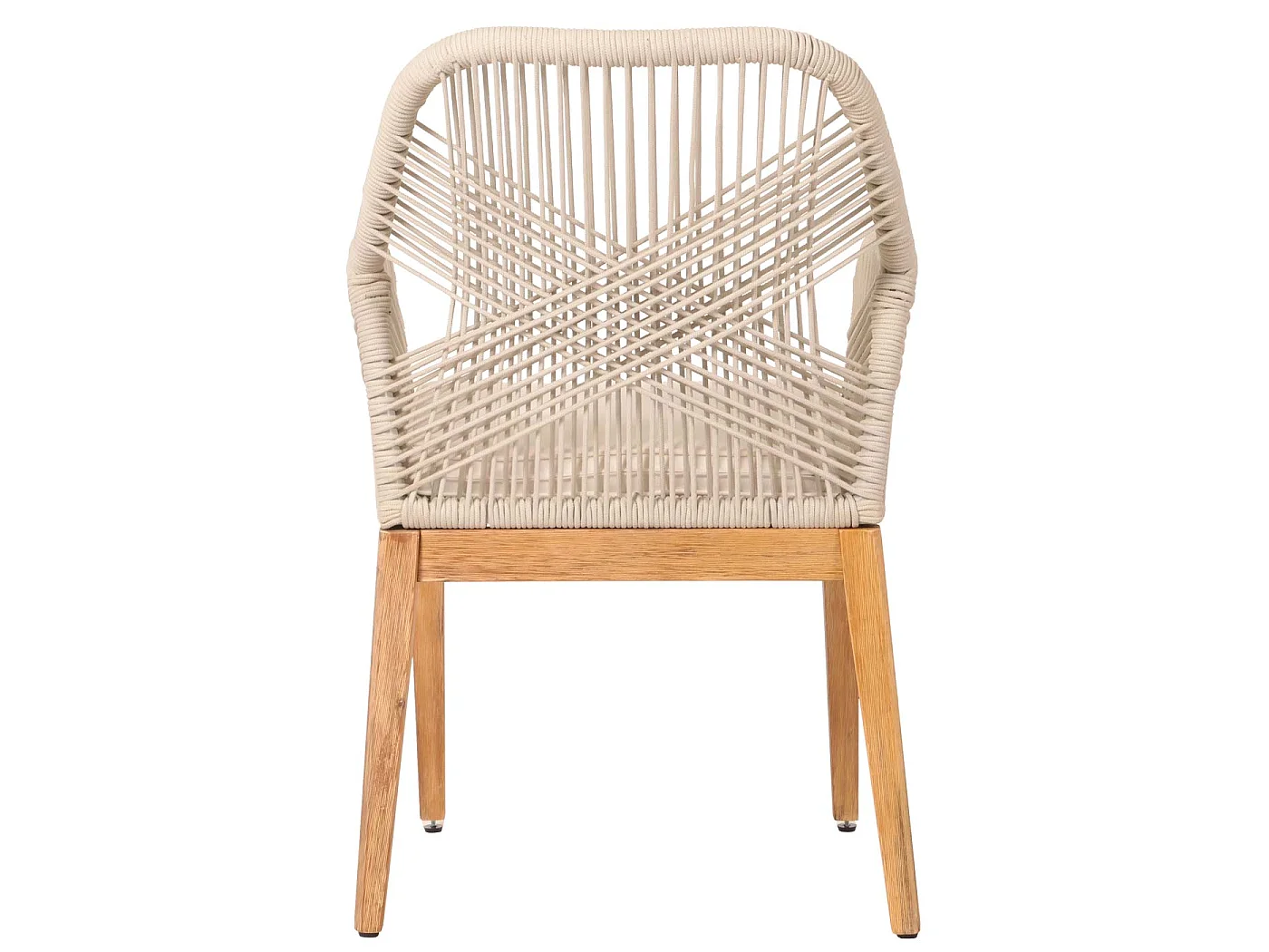 Havestol MCW-H56b (sæt med 2 stk.),  beige hynder i cremehvid