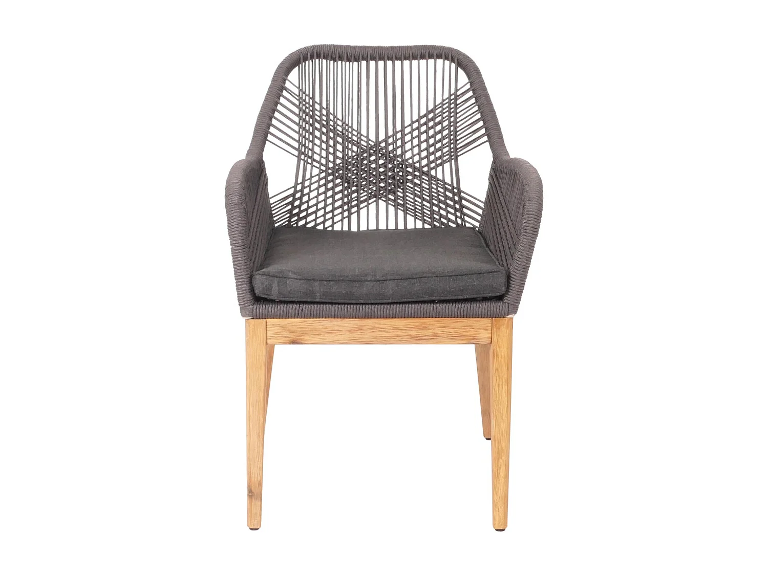 Chaise de jardin MCW-H56b (lot de 2),  gris coussin anthracite