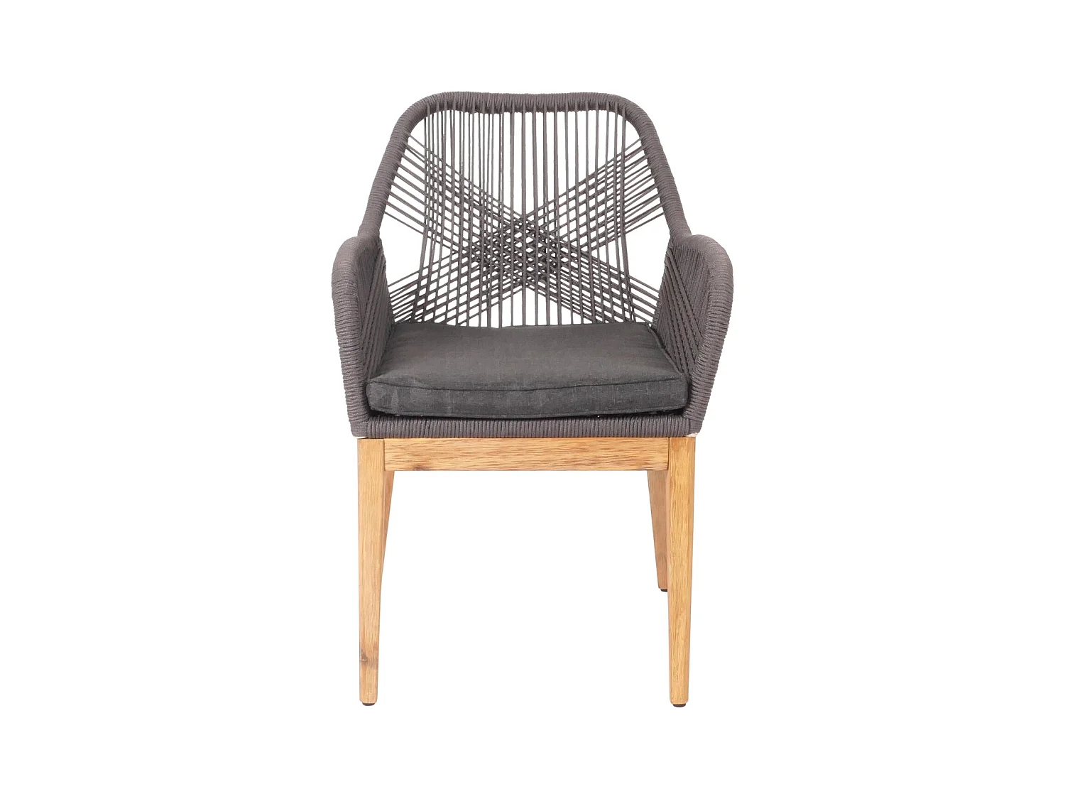 Gartenstuhl MCW-H56b, Grau Kissen anthrazit