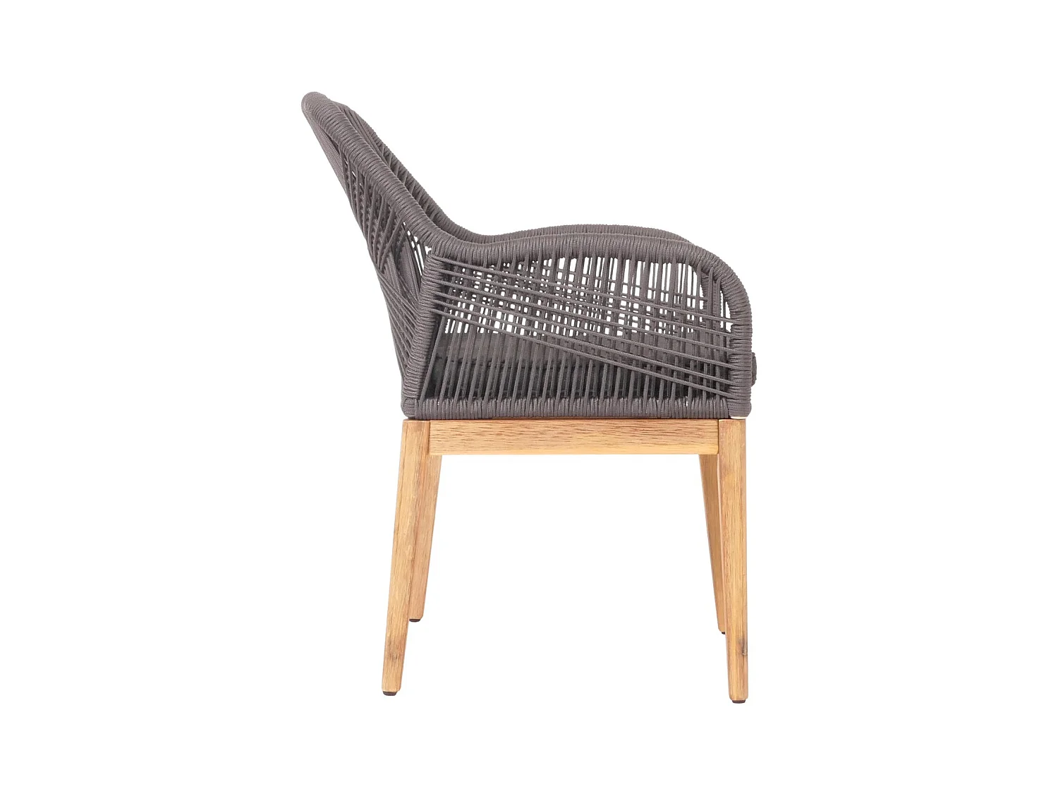 Gartenstuhl MCW-H56b, Grau Kissen anthrazit