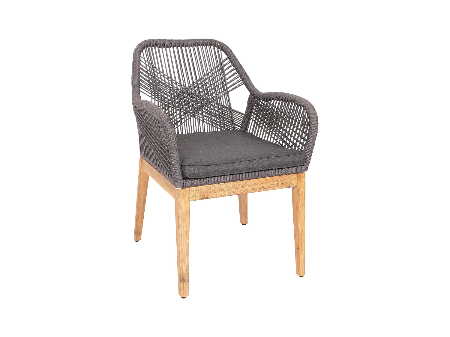 Gartenstuhl MCW-H56b, Grau Kissen anthrazit
