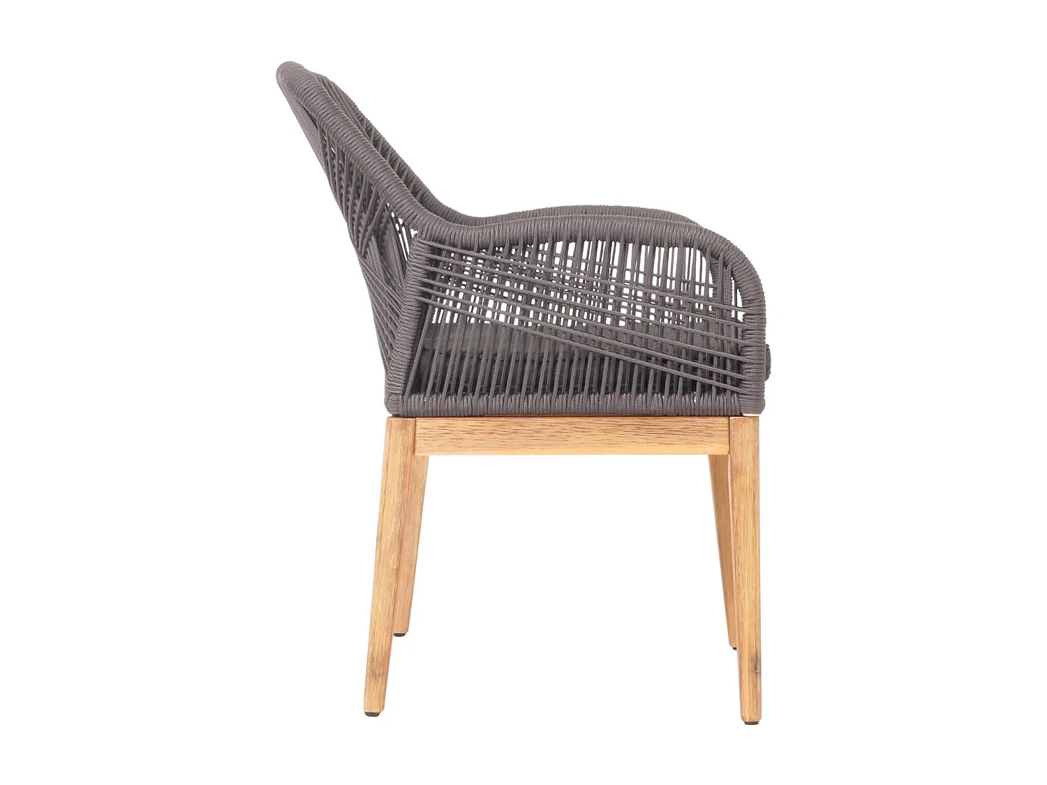 Tuinstoel MCW-H56b,  grijs kussen antraciet