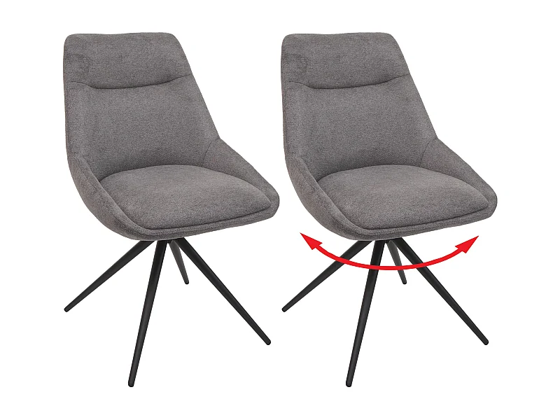 Cadeira de jantar MCW-M65,  cinzento