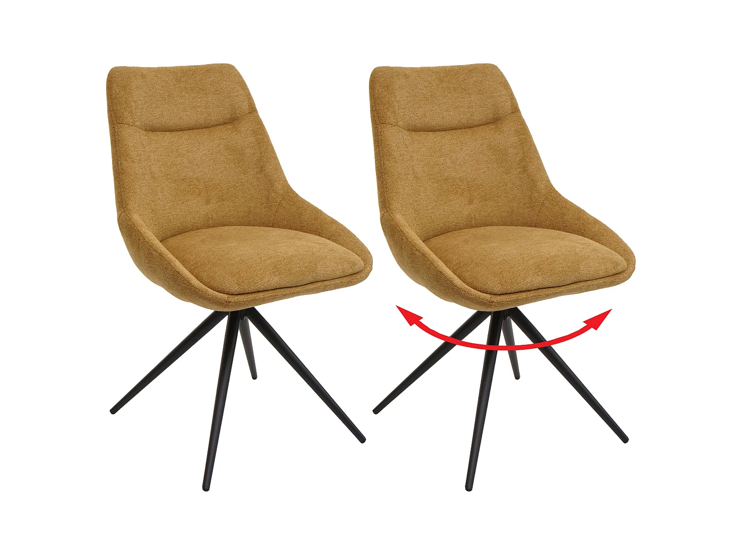 Esszimmerstuhl MCW-M65, Senfgelb