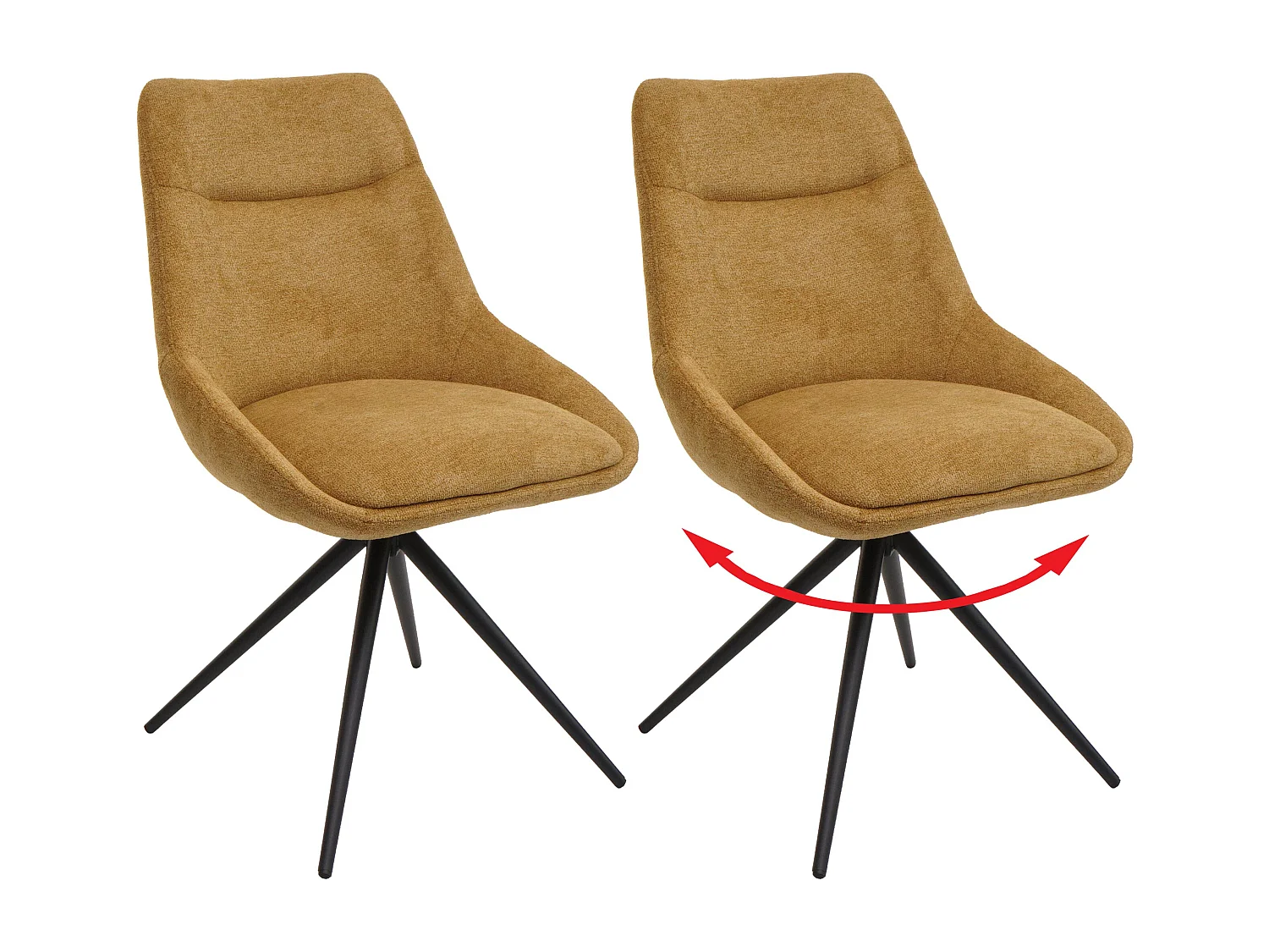 Esszimmerstuhl MCW-M65, Senfgelb