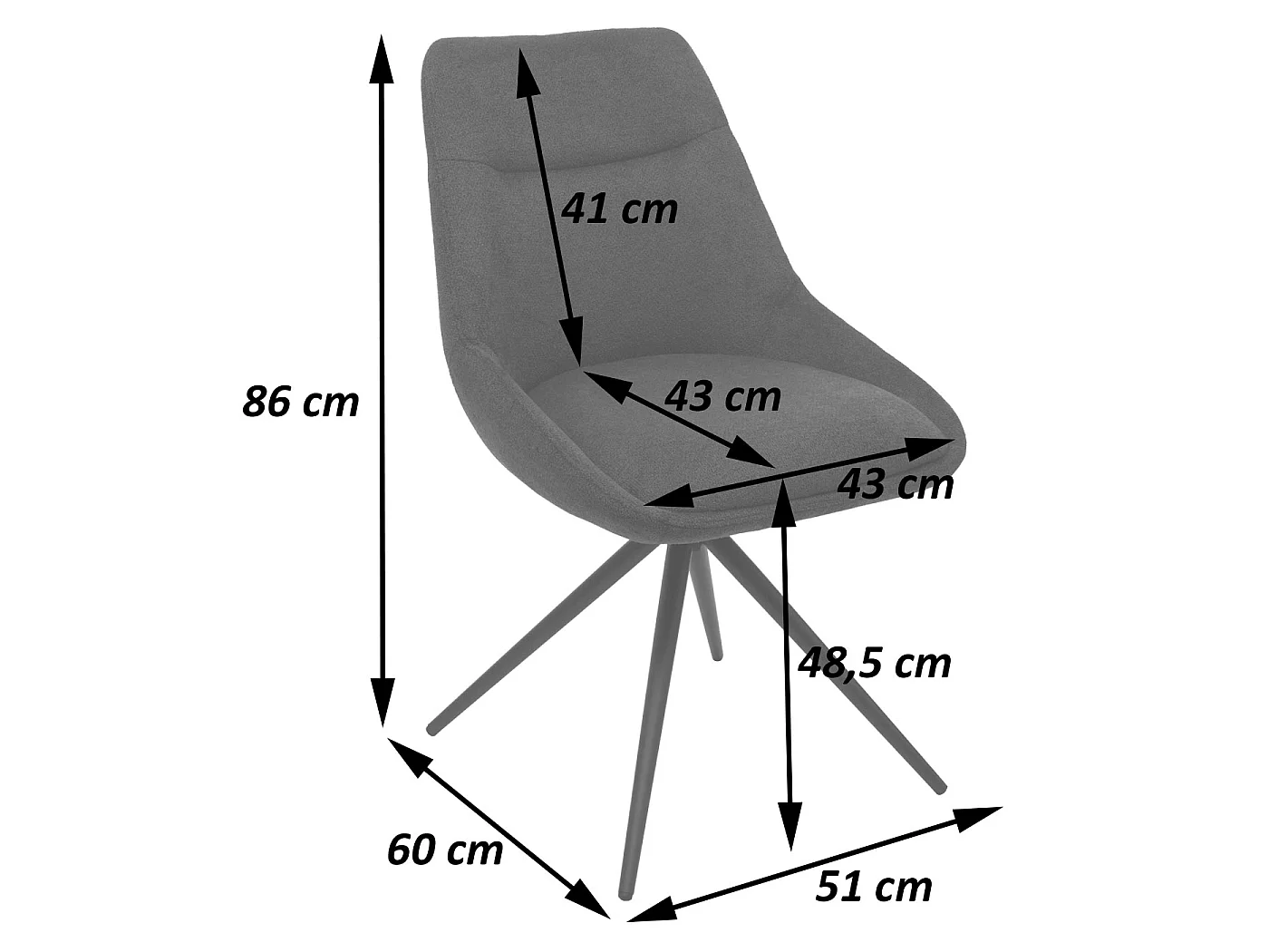 Spisestol MCW-M65,  sennepsgul