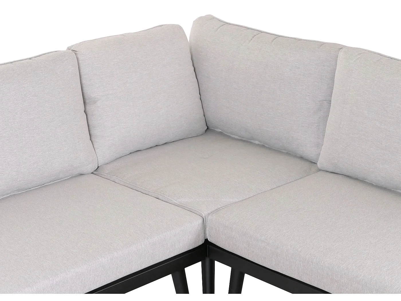 Garten-Garnitur MCW-H54c, Hellbraun, Kissen hellgrau