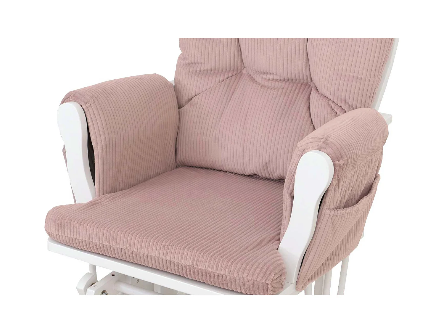Fauteuil de relaxation MCW-C76,  rose Bâti blanc