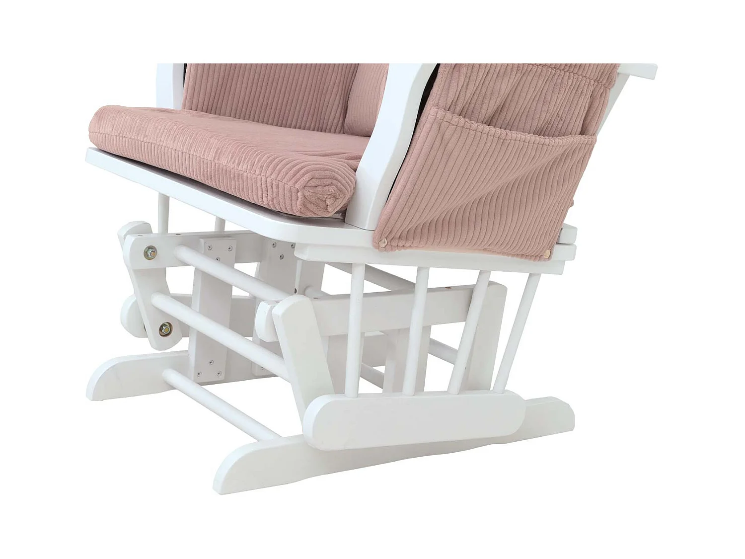 Fauteuil de relaxation MCW-C76,  rose Bâti blanc
