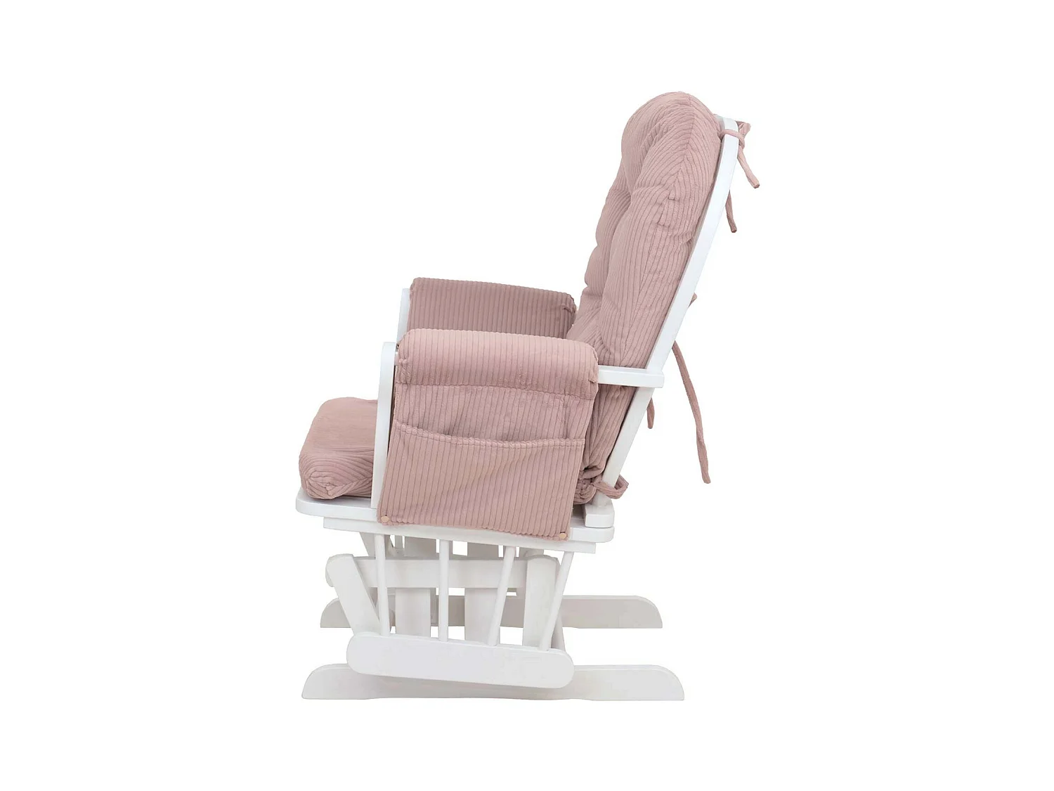 Fauteuil de relaxation MCW-C76,  rose Bâti blanc