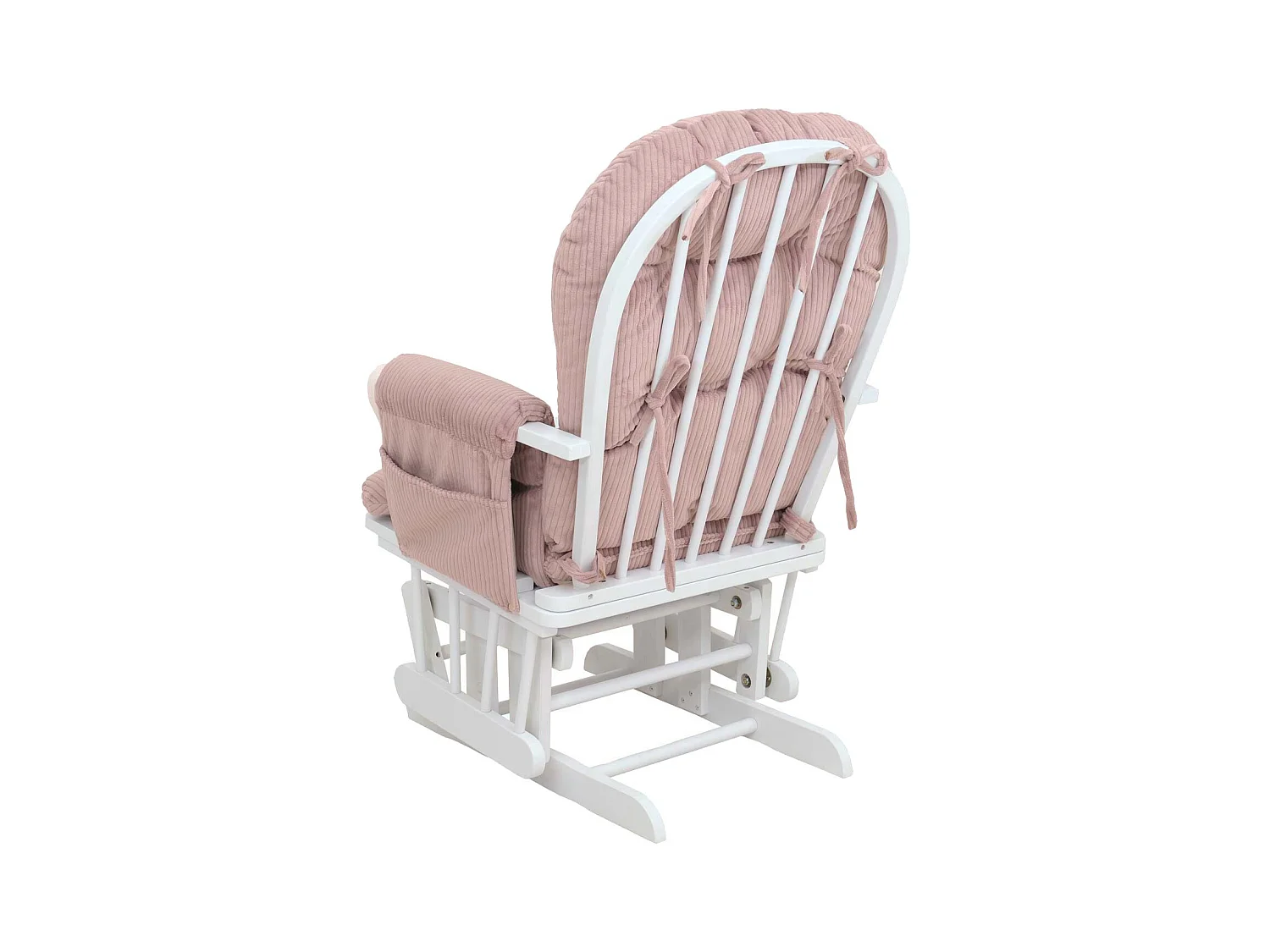 Fauteuil de relaxation MCW-C76,  rose Bâti blanc