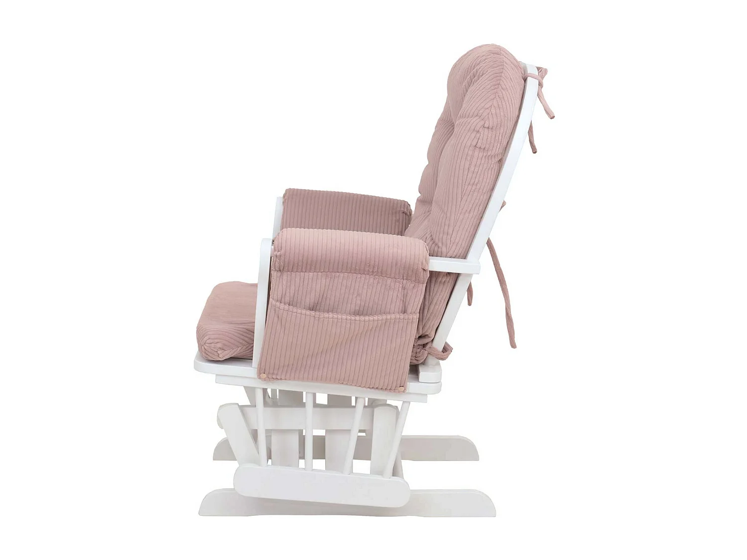 Fauteuil de relaxation MCW-C76,  rose Bâti blanc