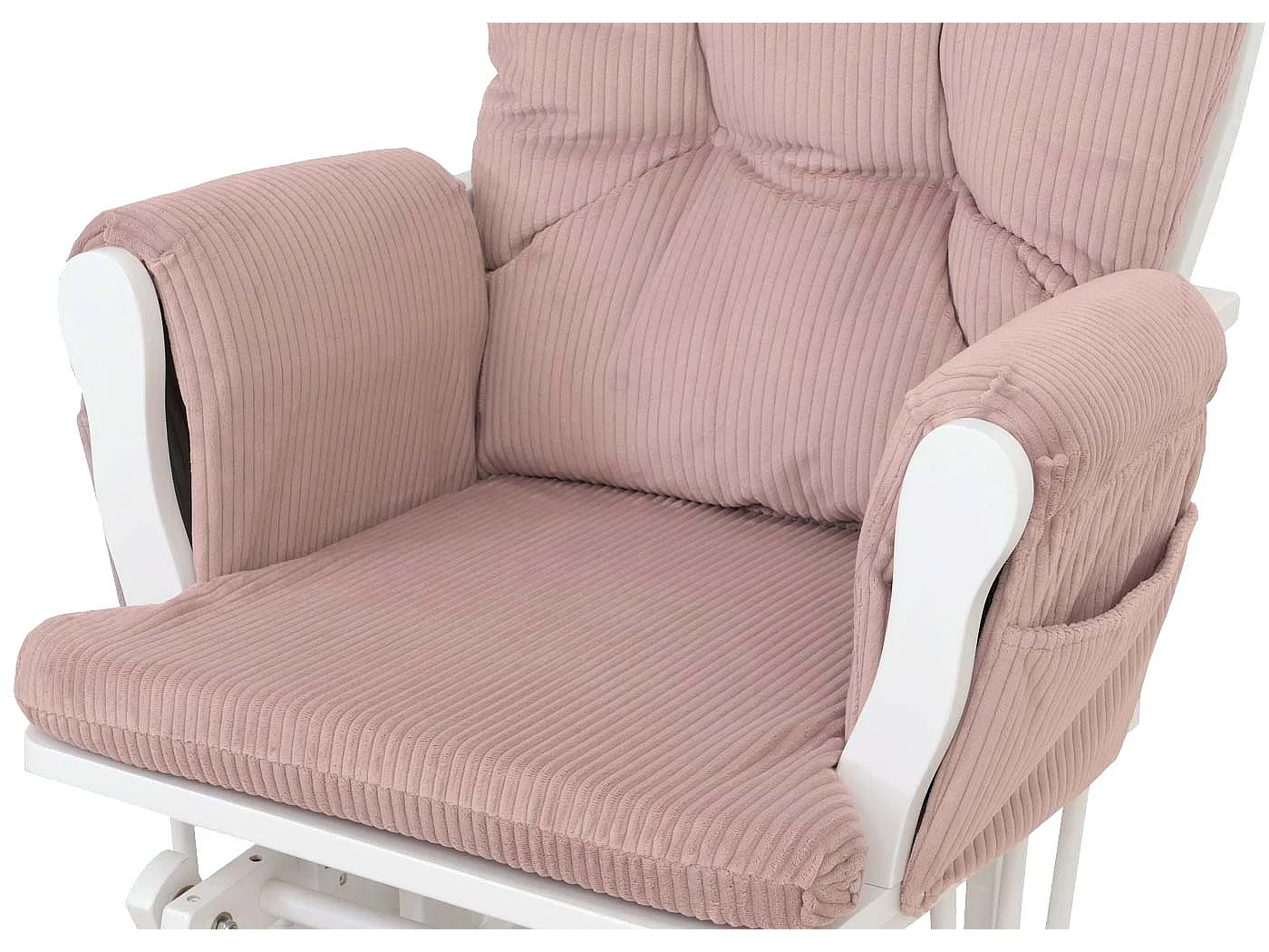 Relaxsessel MCW-C76, Rosa Gestell weiß