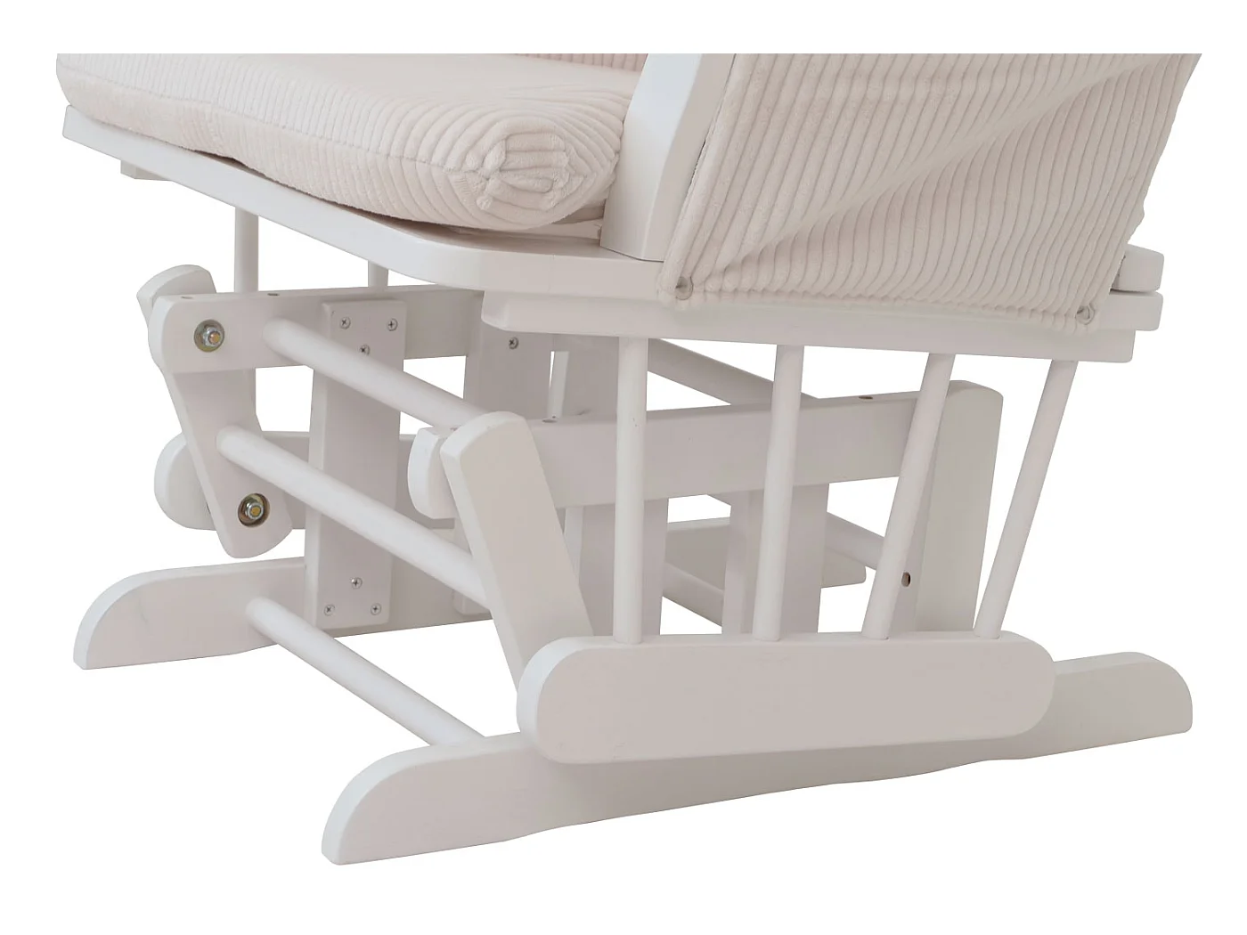 Fauteuil de relaxation MCW-C76,  crème Bâti blanc