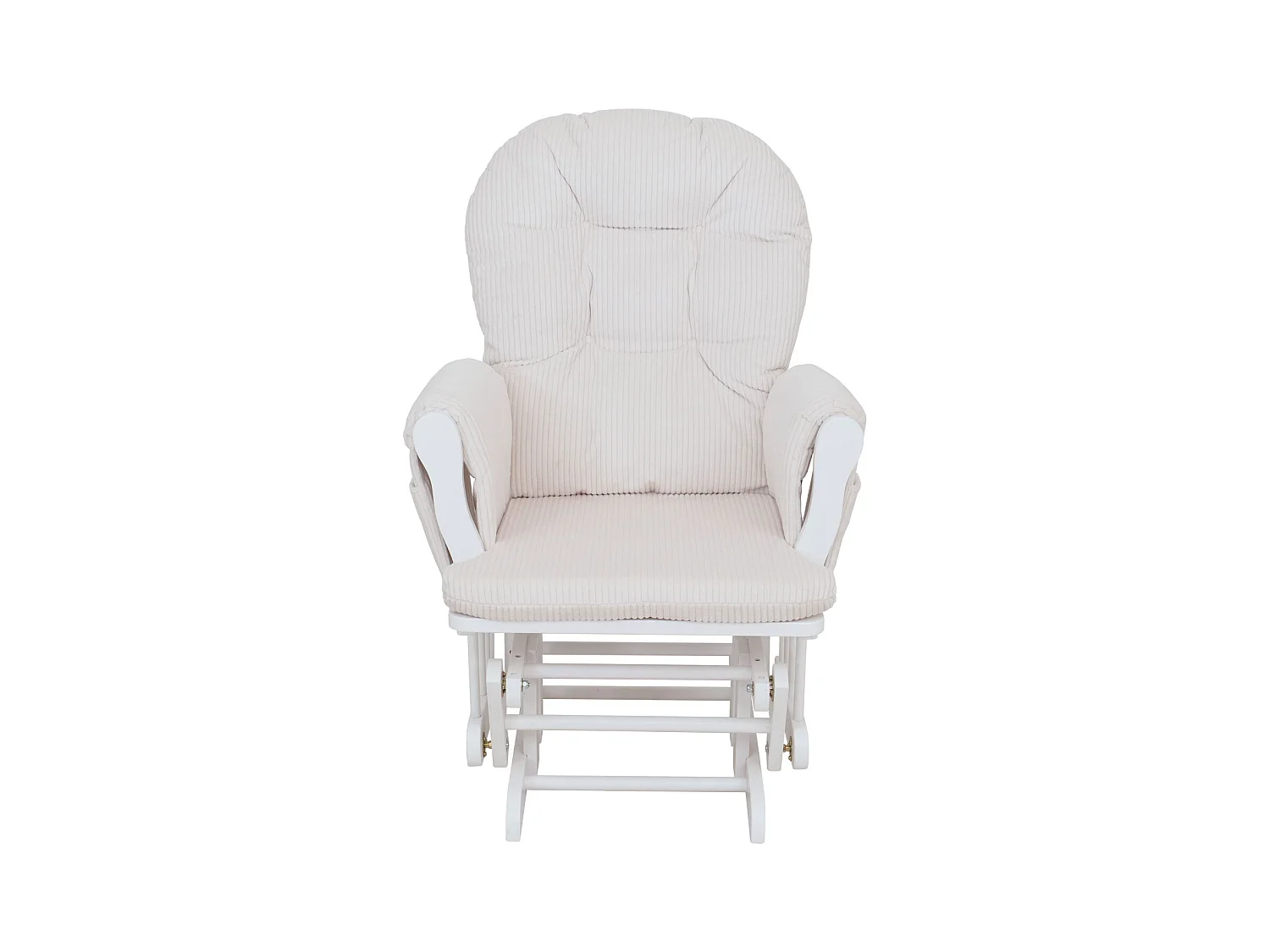Fauteuil de relaxation MCW-C76,  crème Bâti blanc