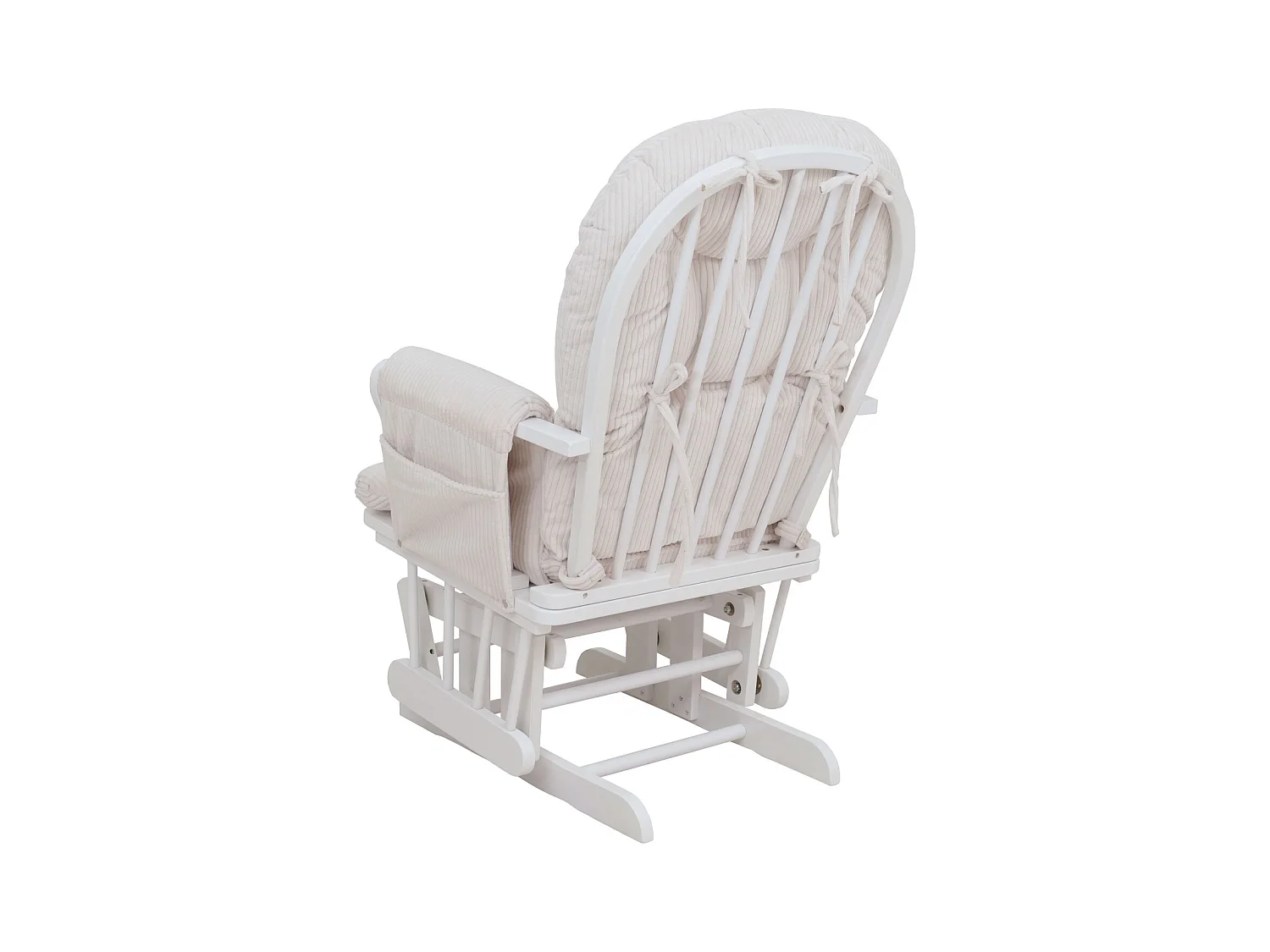 Fauteuil de relaxation MCW-C76,  crème Bâti blanc