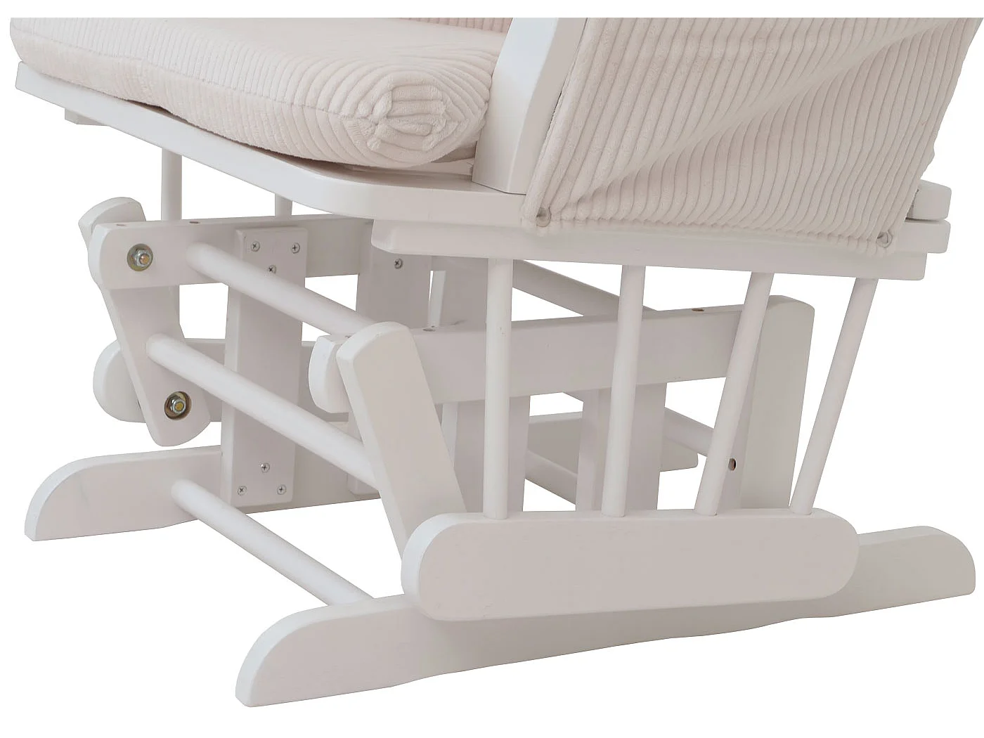 Fauteuil de relaxation MCW-C76,  crème Bâti blanc