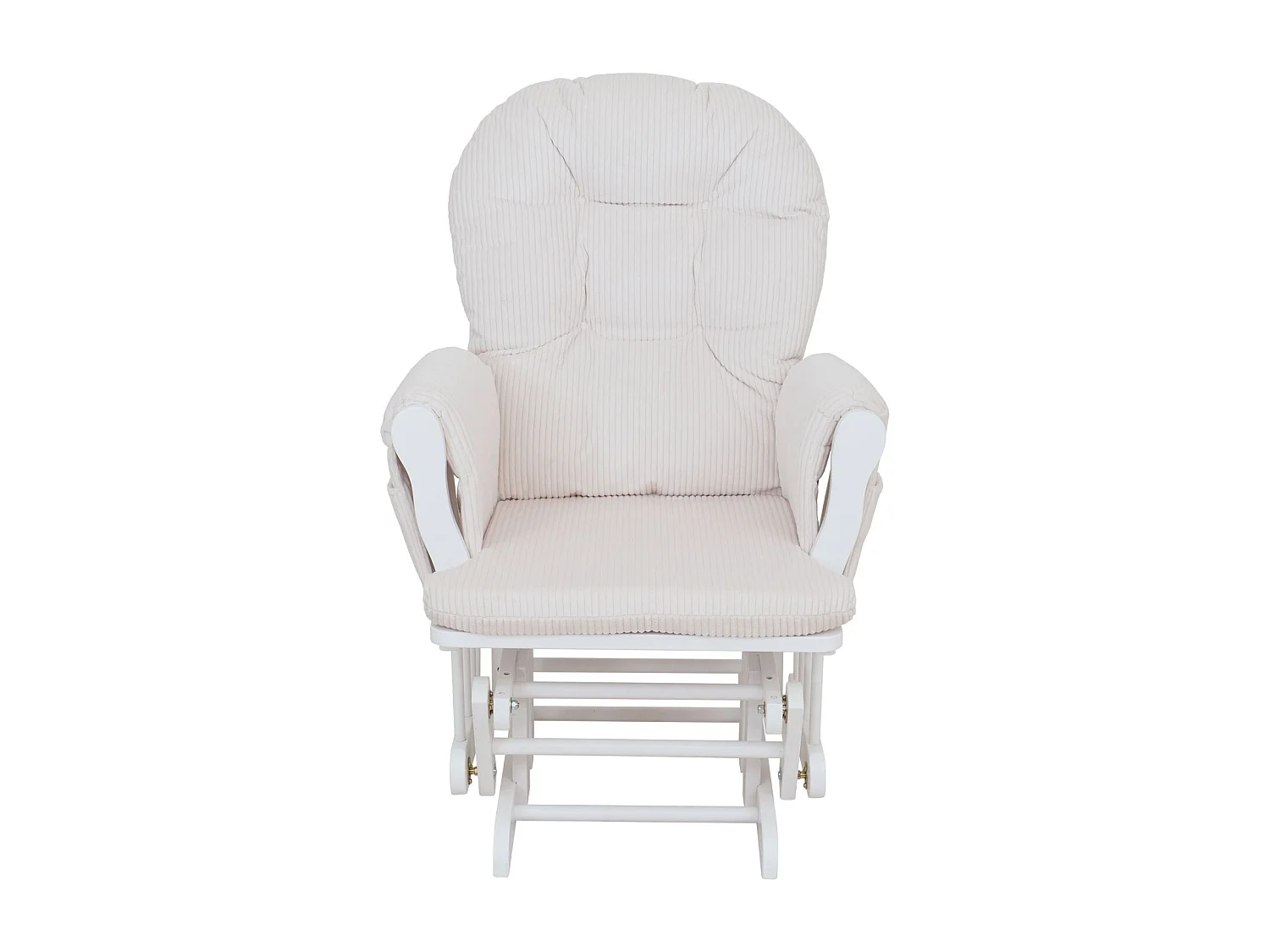 Relaxsessel MCW-C76, Creme Gestell weiß