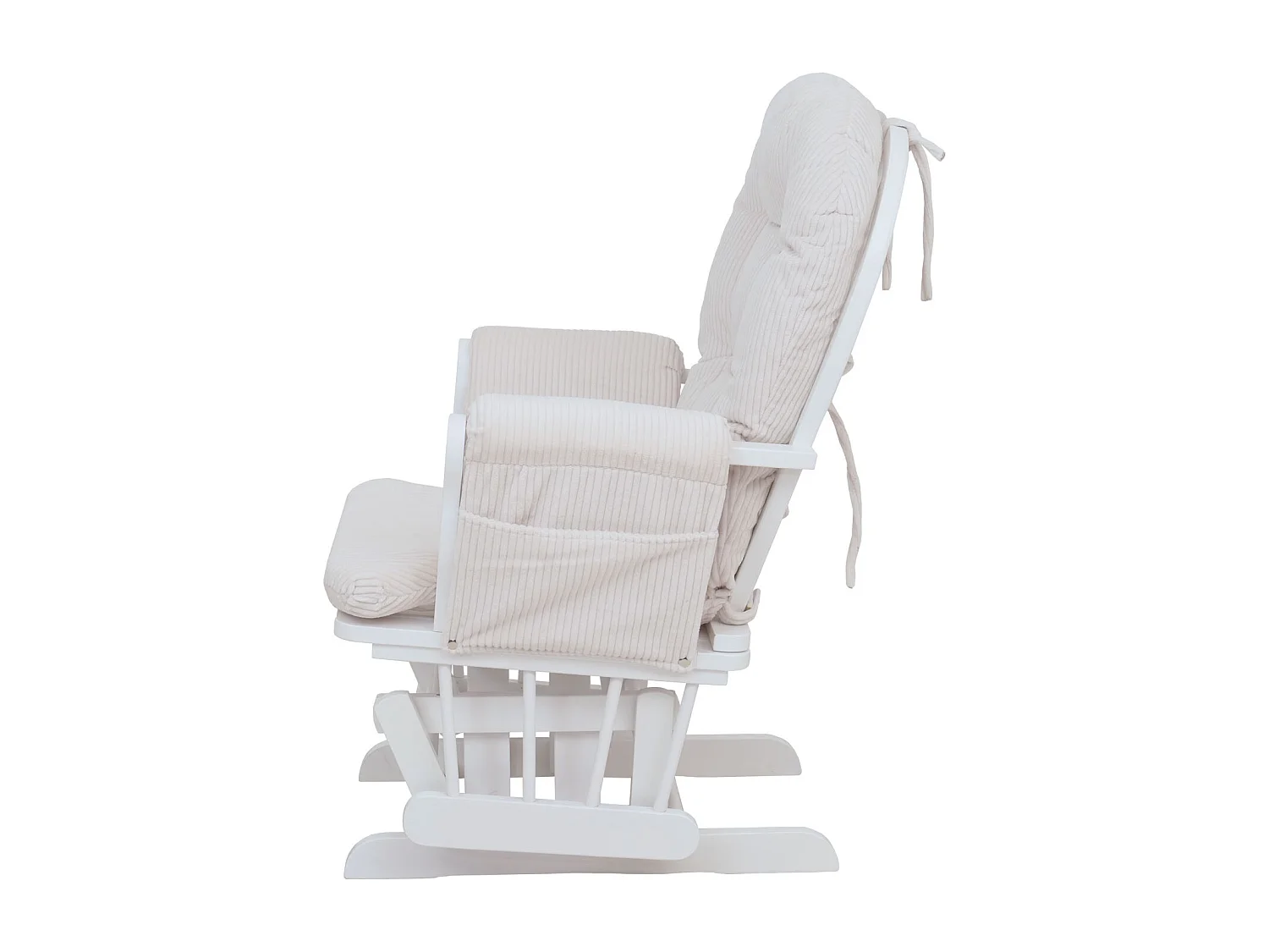 Relaxsessel MCW-C76, Creme Gestell weiß