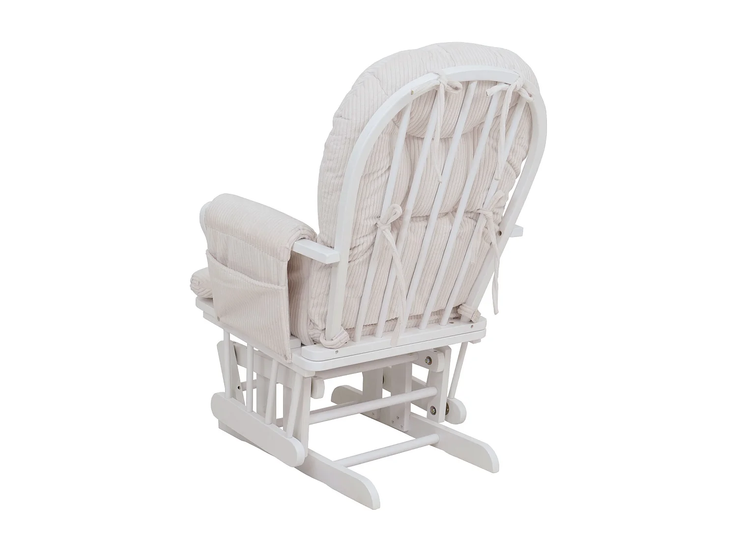 Relaxsessel MCW-C76, Creme Gestell weiß