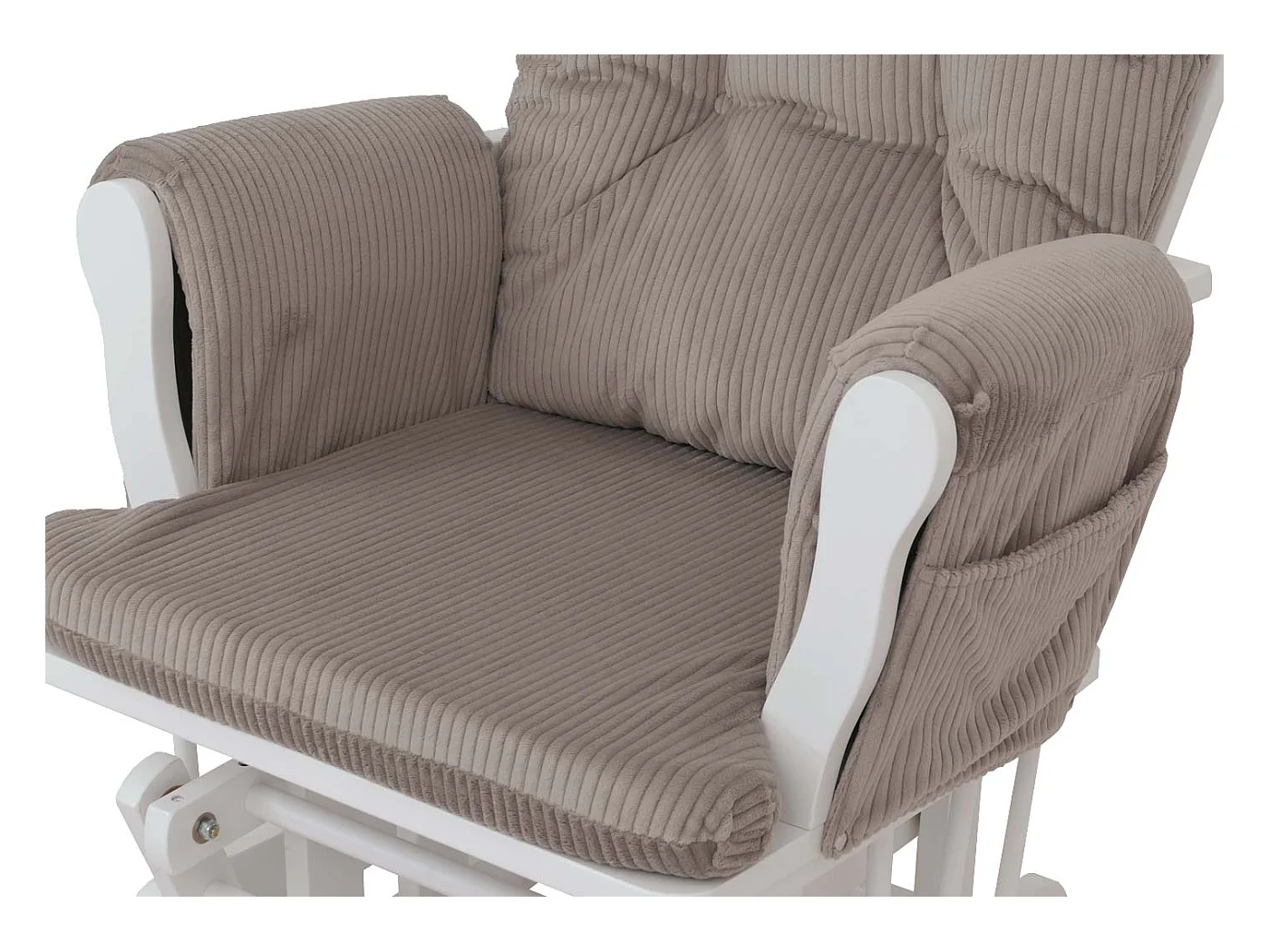 Fauteuil de relaxation MCW-C76,  gris clair Bâti blanc