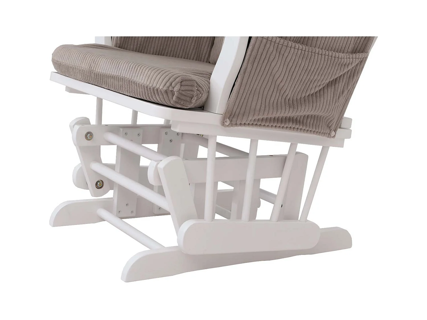 Fauteuil de relaxation MCW-C76,  gris clair Bâti blanc