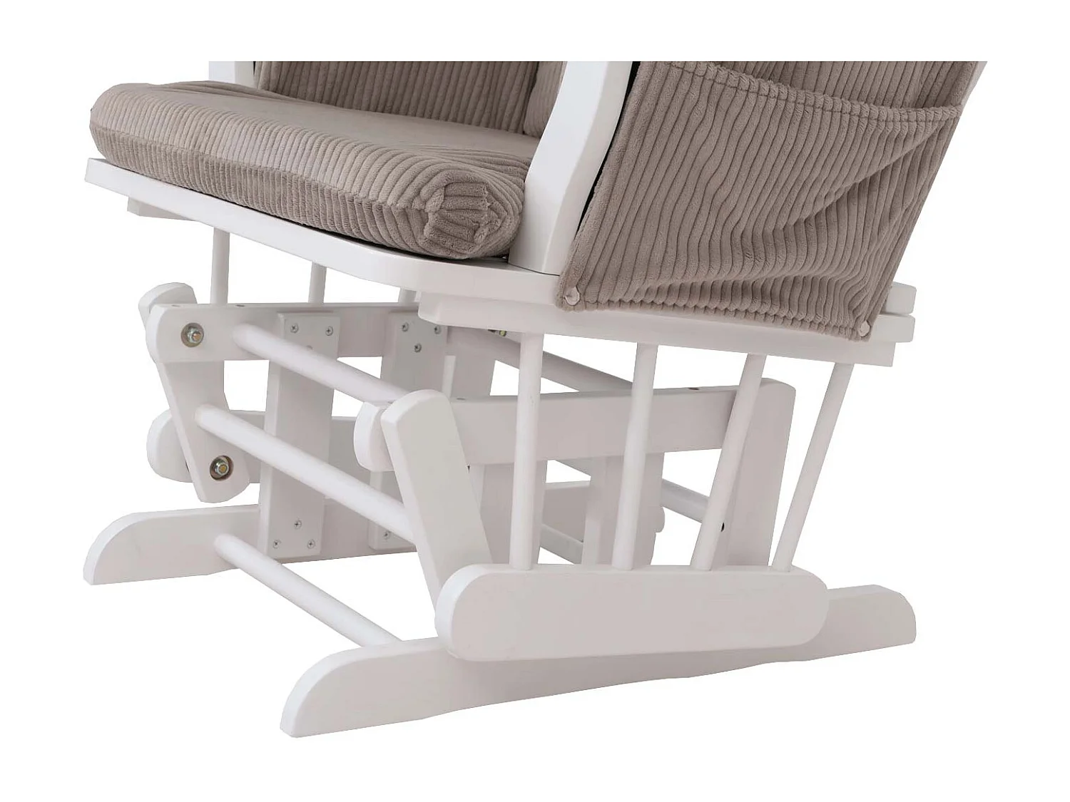Fauteuil de relaxation MCW-C76,  gris clair Bâti blanc