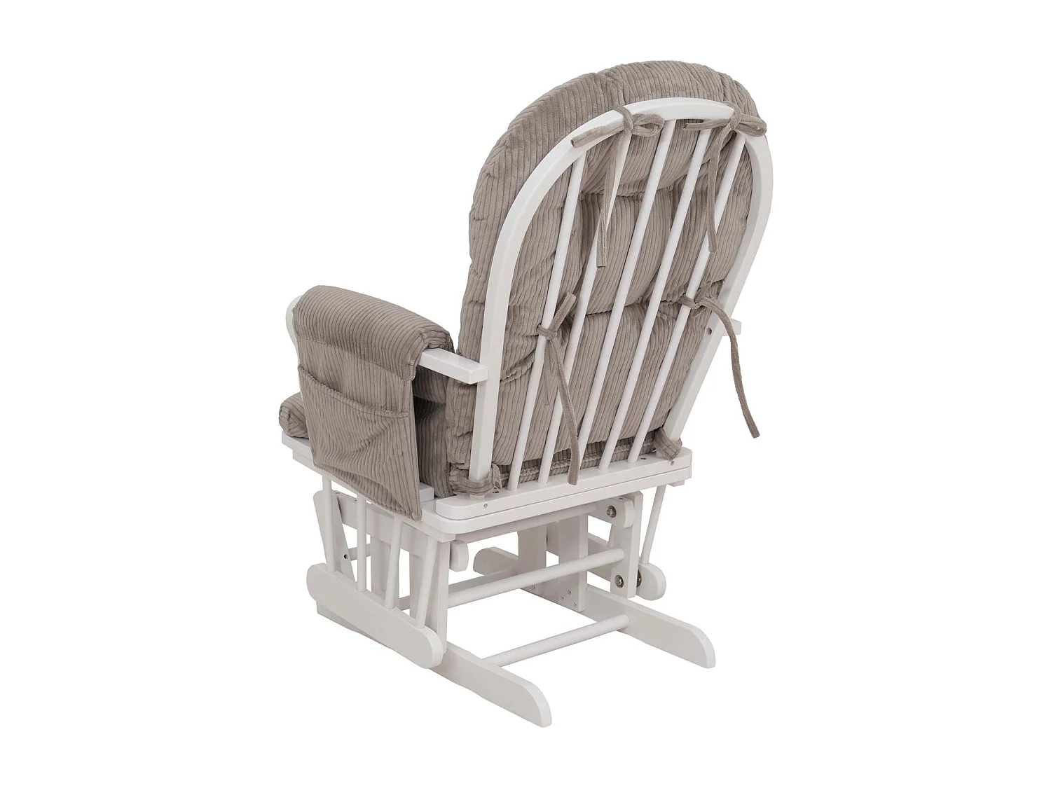 Fauteuil de relaxation MCW-C76,  gris clair Bâti blanc