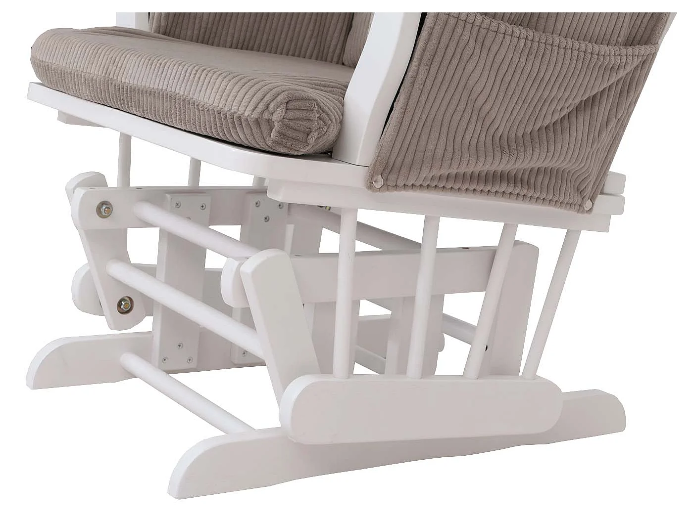 Fauteuil de relaxation MCW-C76,  gris clair Bâti blanc