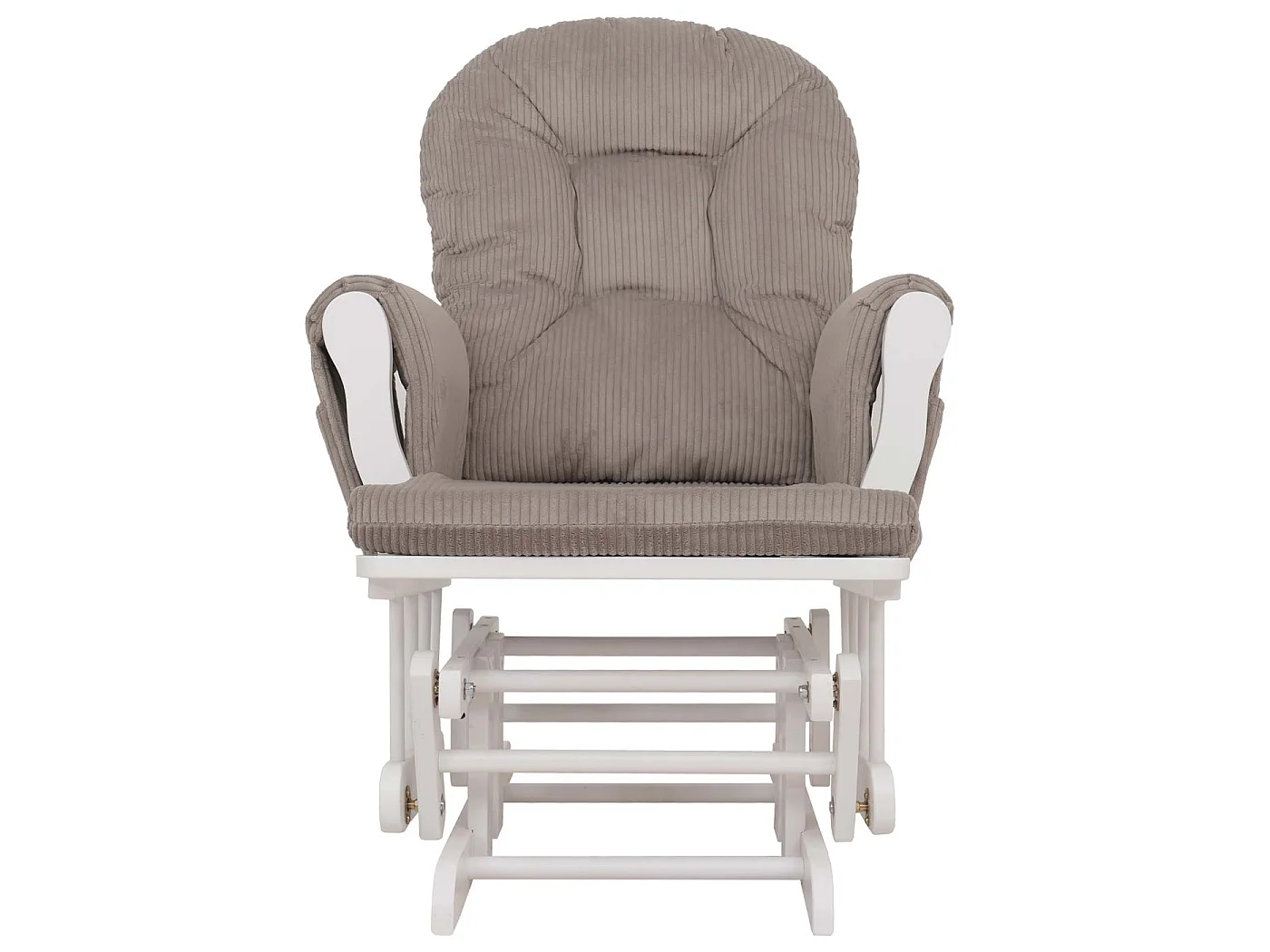 Fauteuil de relaxation MCW-C76,  gris clair Bâti blanc