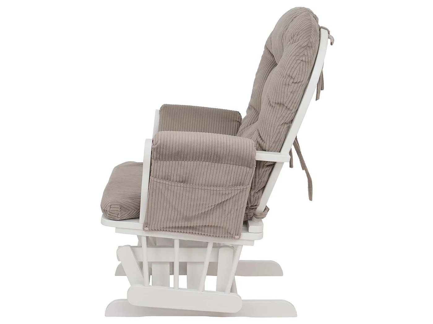 Fauteuil de relaxation MCW-C76,  gris clair Bâti blanc