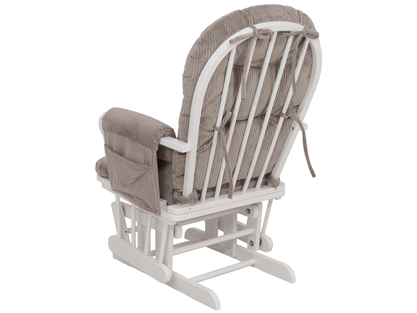 Fauteuil de relaxation MCW-C76,  gris clair Bâti blanc