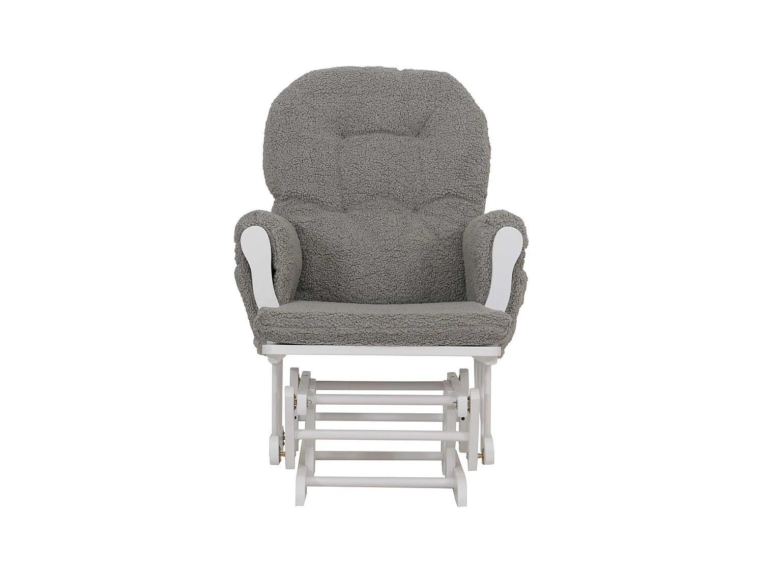 Fauteuil de relaxation MCW-C76,  gris Bâti blanc