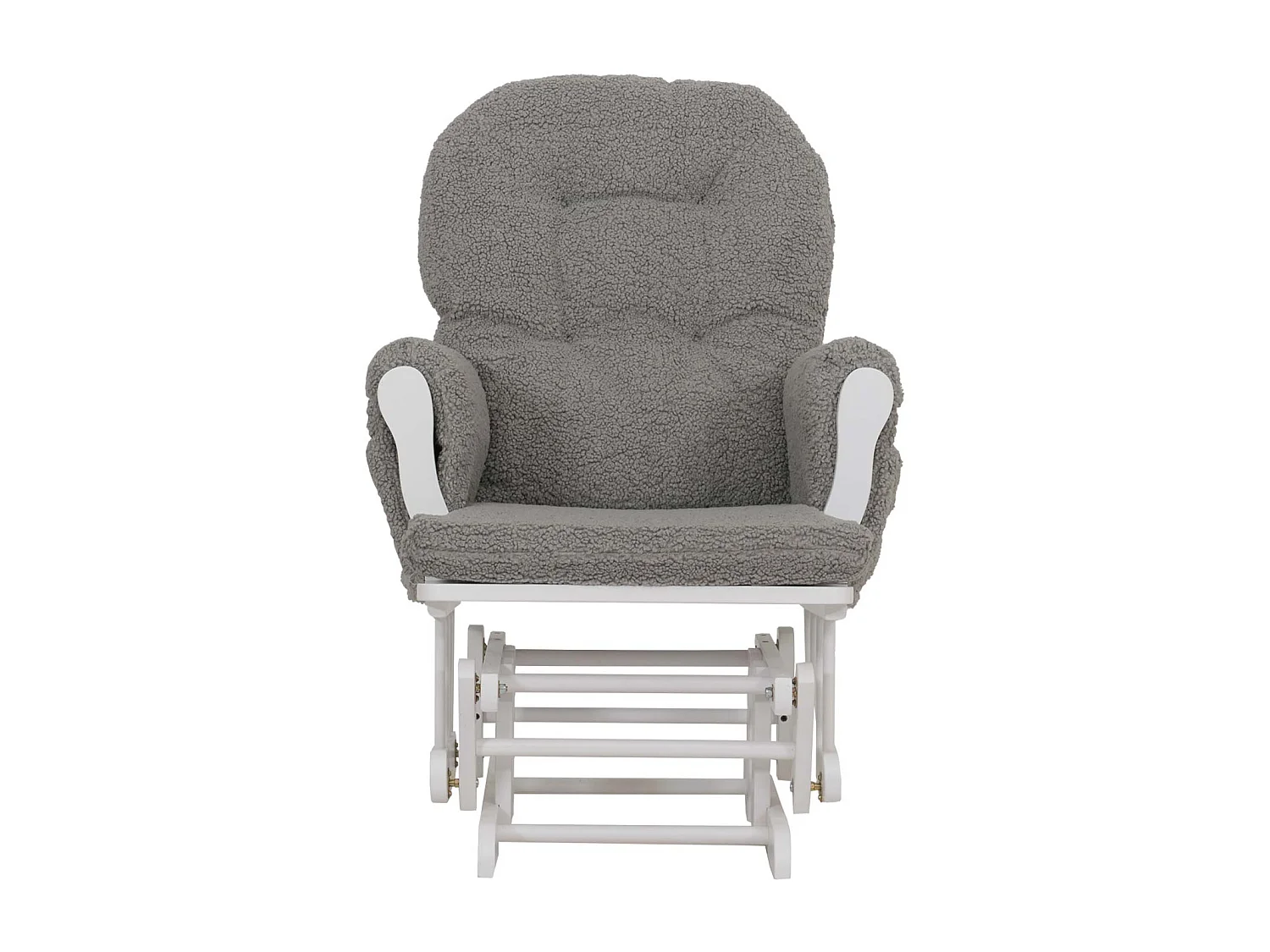 Fauteuil de relaxation MCW-C76,  gris Bâti blanc