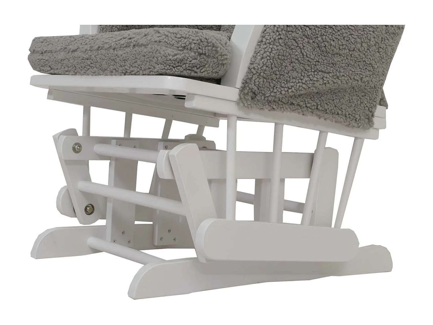 Fauteuil de relaxation MCW-C76,  gris Bâti blanc