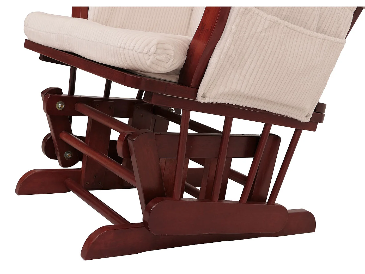 Fauteuil de relaxation MCW-C76,  crème Bâti foncé